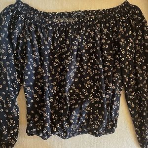 Brandy Melville off the Shoulder Long Sleeve Top